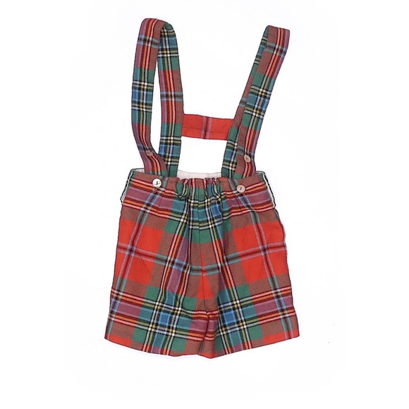 Oscar De La Renta 100% Wool Overall Shorts - Picture 2 of 2